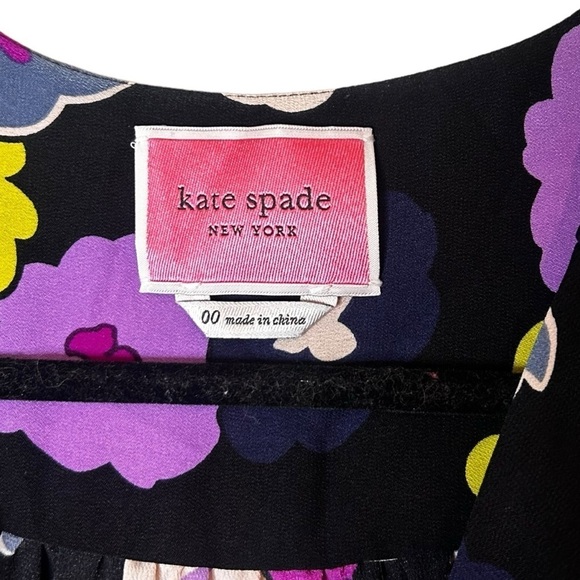Kate Spade New York Winter Garden Floral Midi Wrap Dress - Picture 11 of 14